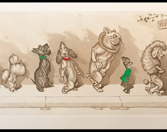 Boris O’Klein, Wait your turn, Original Signed Etching