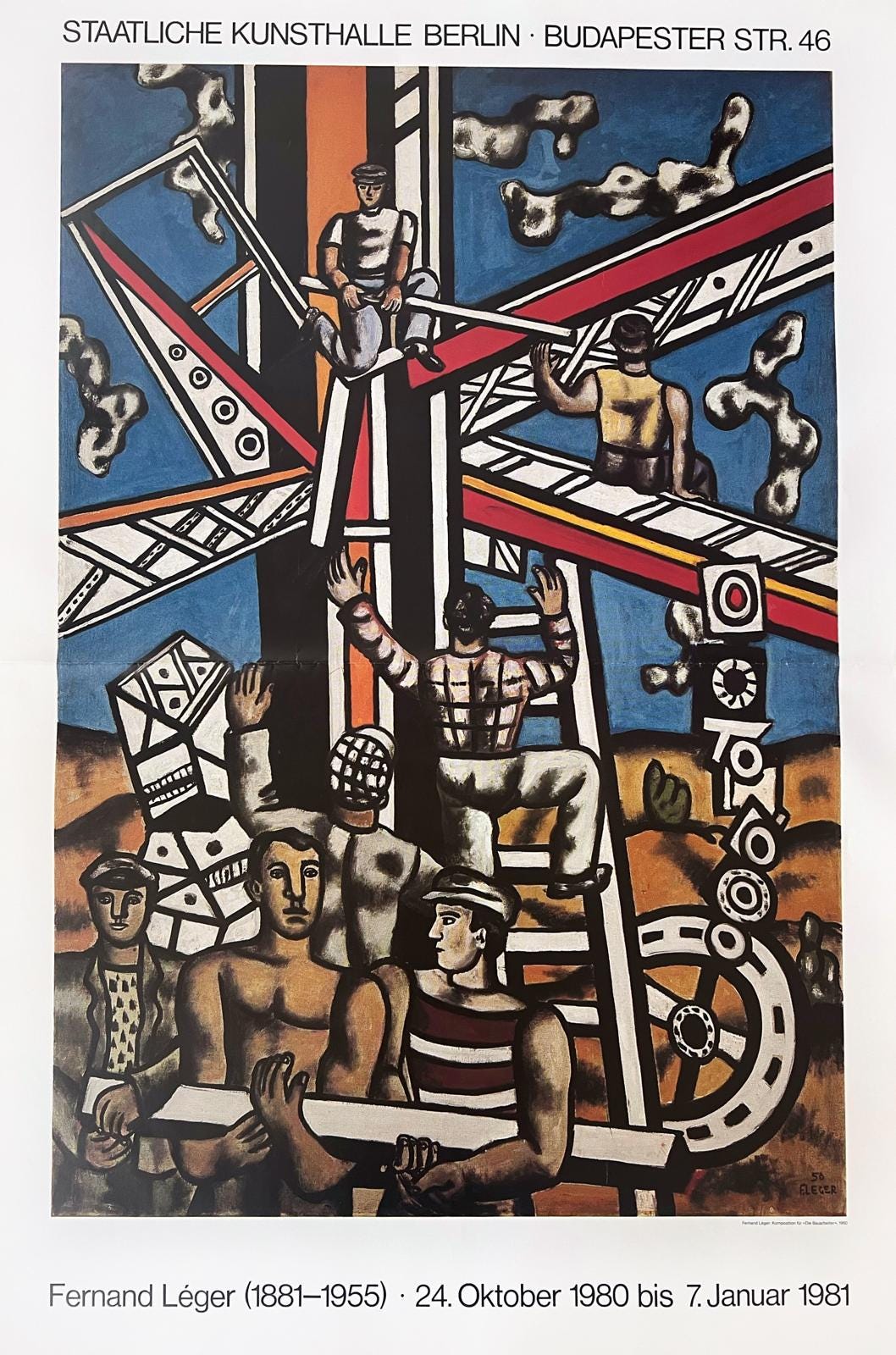 Fernand Leger, Construction Workers, Original Exhibition Museum