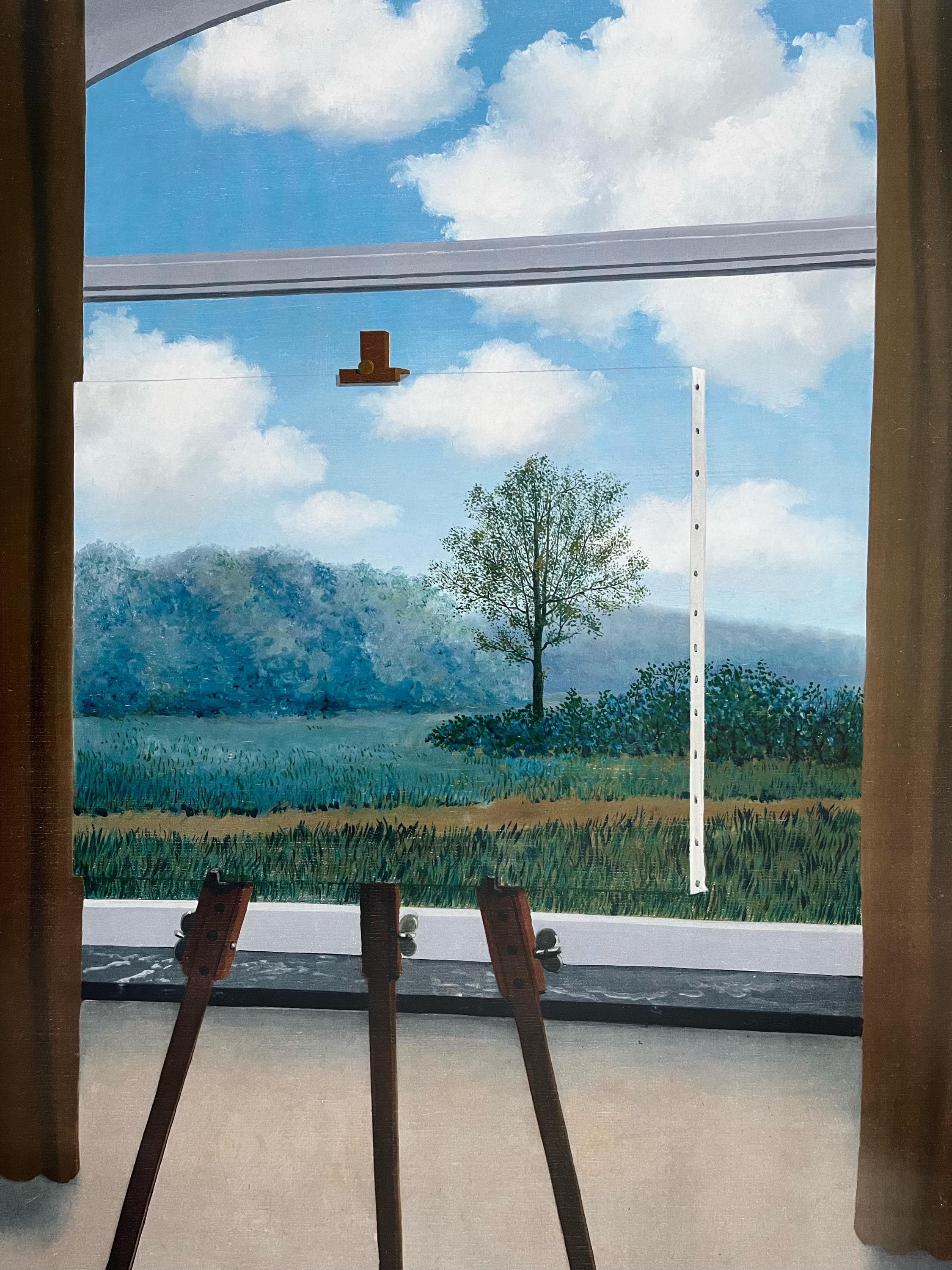 ルネ・マグリット『人間の条件』、オリジナル展覧会美術館ポスター