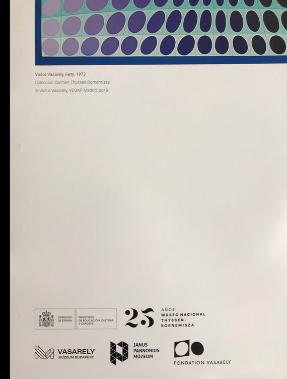 Victor Vasarely, Original Exhibition Museum Poster - Etsy