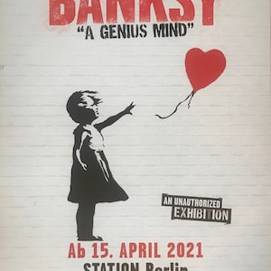 Banksy, cartel original de la exposición en el museo