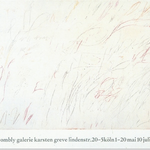 Cy Twombly, Original Exhibition Museum Poster