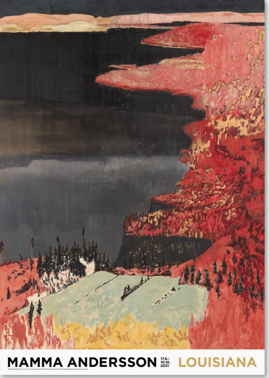 グランドセール 漫画 Mamma Andersson, Etsy - Poster Museum Exhibition Original 絵画