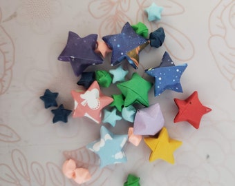 50 Rainbow Origami Lucky Stars - Etsy