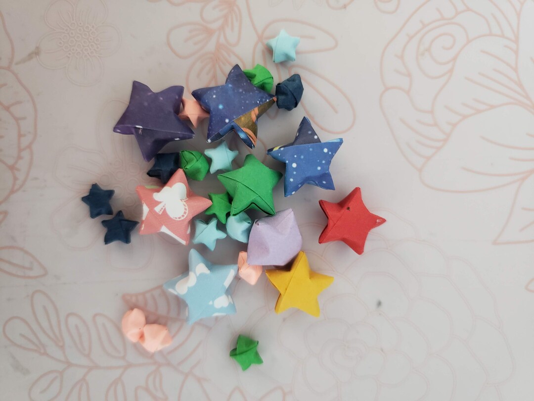 50 Rainbow Origami Lucky Stars in 2 Different Sizes - Etsy