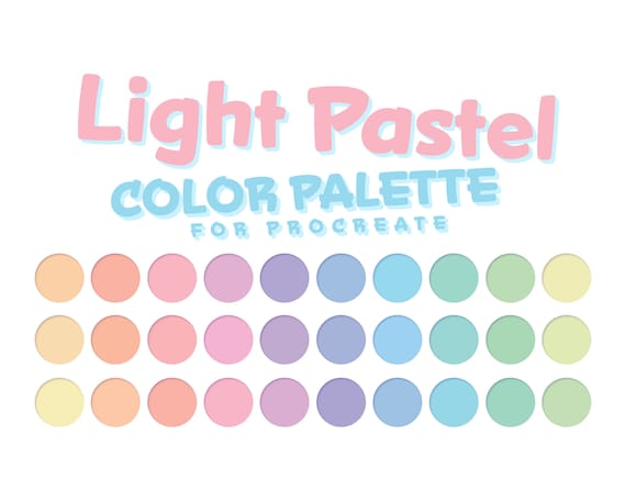 Paleta de colores pastel Color pastel claro Color dulce - Etsy España