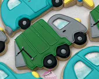 Garbage Truck Cookie Cutter | Trash Truck Cookie Cutter | Recycling Truck | Fondant Cutter | Rubbish Truck | Sugar Cookies | Construction