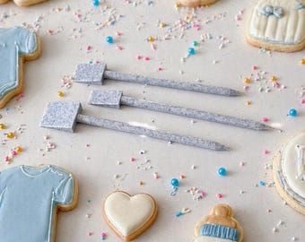 Set of 3 Cookie Scribes | Oopsie Cookie Scribes | Boo Boo Sticks | Cookie Decorating Tool | Cookie Scraper |