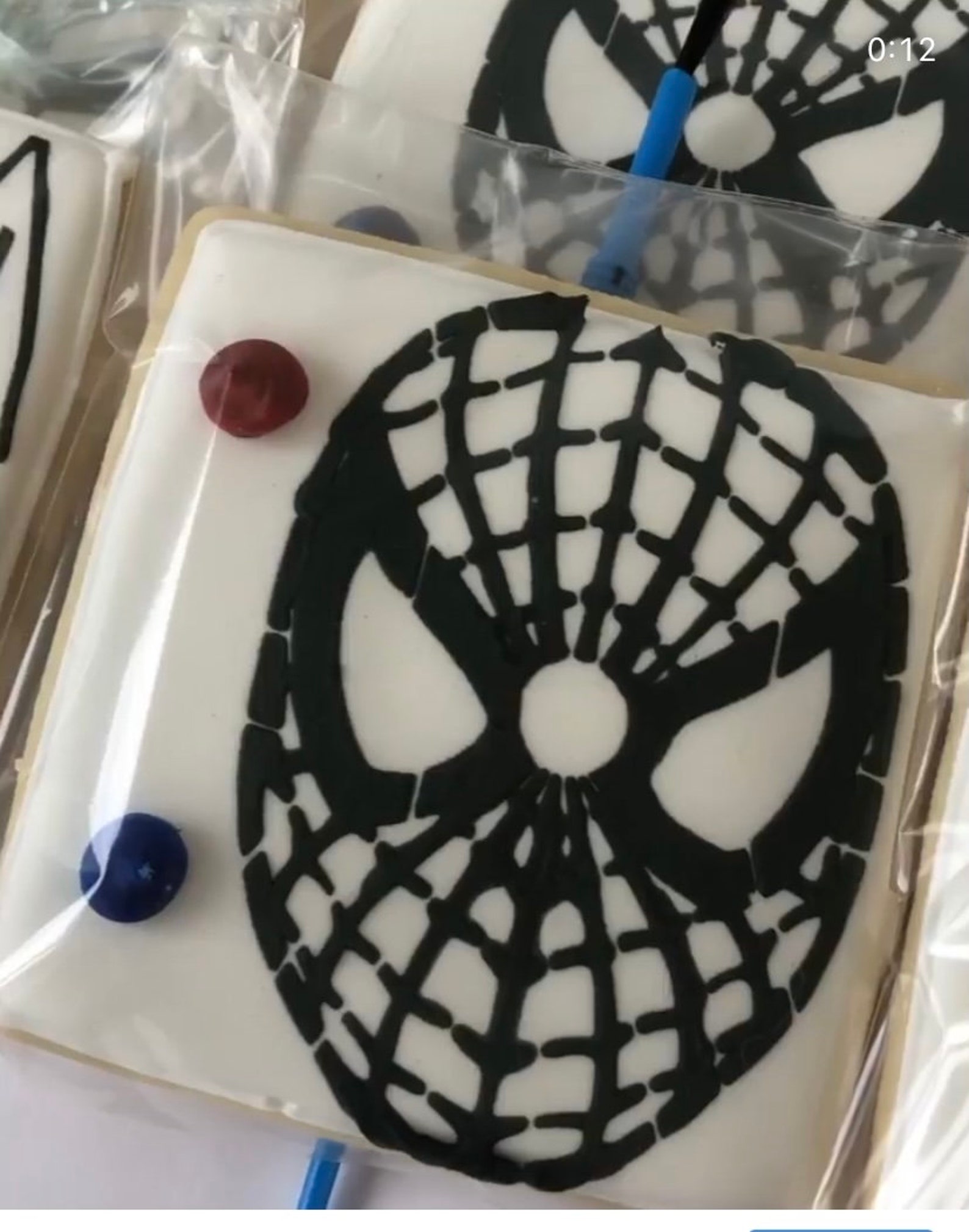 Spiderman PYO Cookie Stencil Airbrushing Royal Icing | Etsy