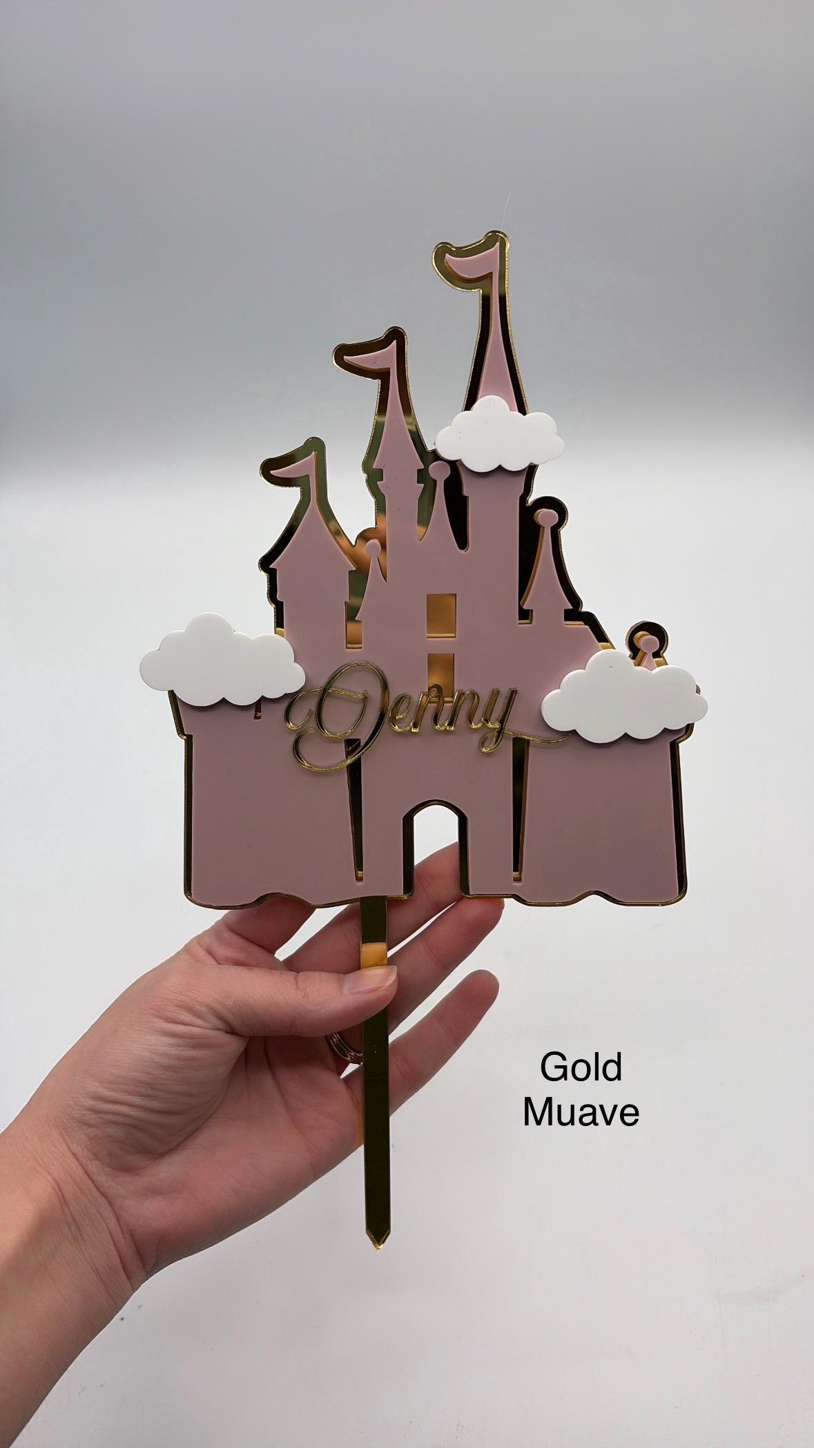 Personalized Princess Castle Cake Topper | Fairytale Birthday Cake ...