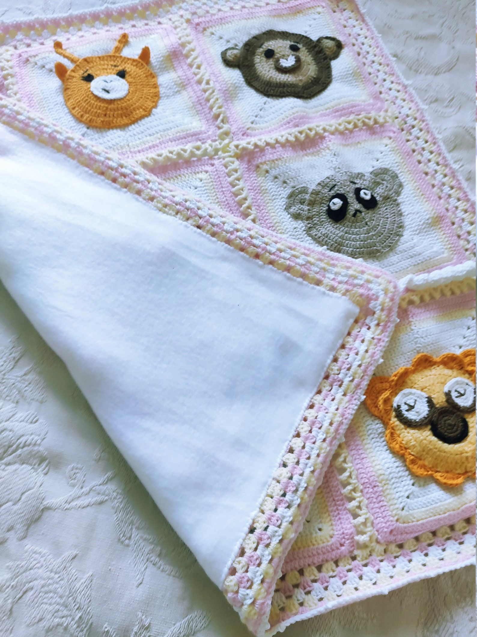 Animals Woodland Crochet baby blanket PATTERN c2c Crochet Etsy
