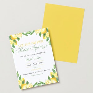 Main Squeeze Bridal Shower Invitation