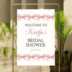 She&#39;s Tying The Knot Bridal Shower Welcome Sign