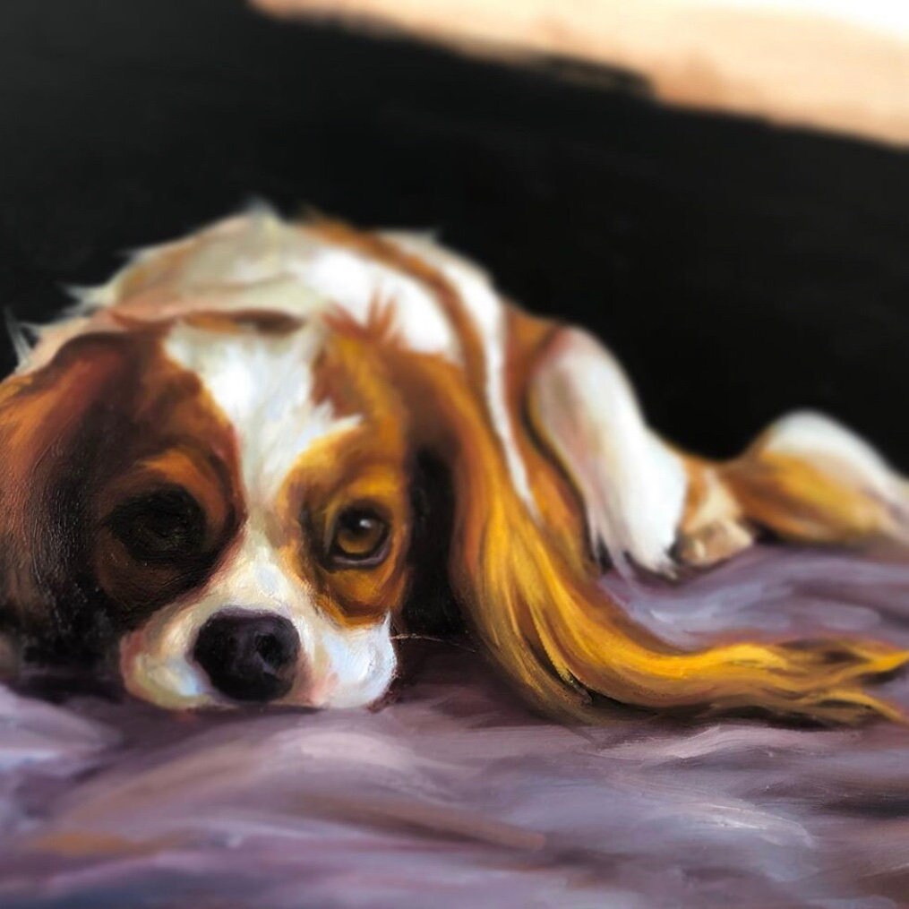 OIL PAINTING Dog Portrait Pet Portrait Impressionist Etsy