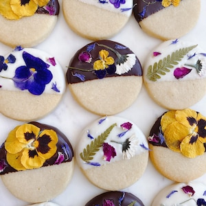 Shortbread Cookies - Flower Cookies - Holiday Easter Gift