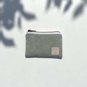 Mini-Geldbörse | Cord salbei