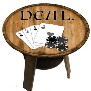 Rustic clearance poker table