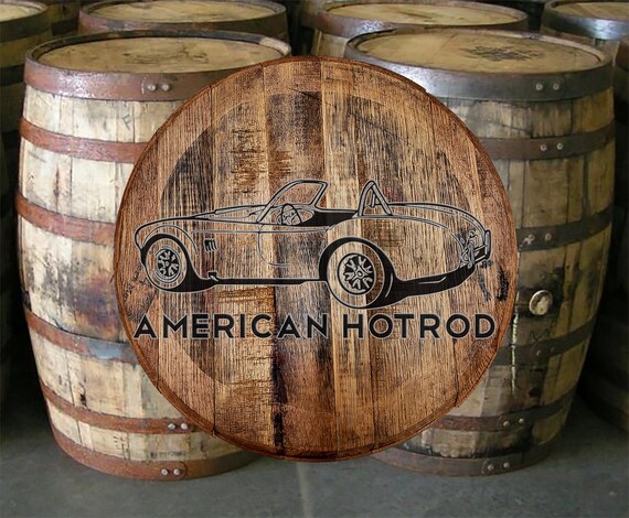 Whiskey Barrel Head American Hotrod Shelby Cobra Roadster Etsy
