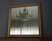 Vintage Rattan Wicker mirror in Boho style