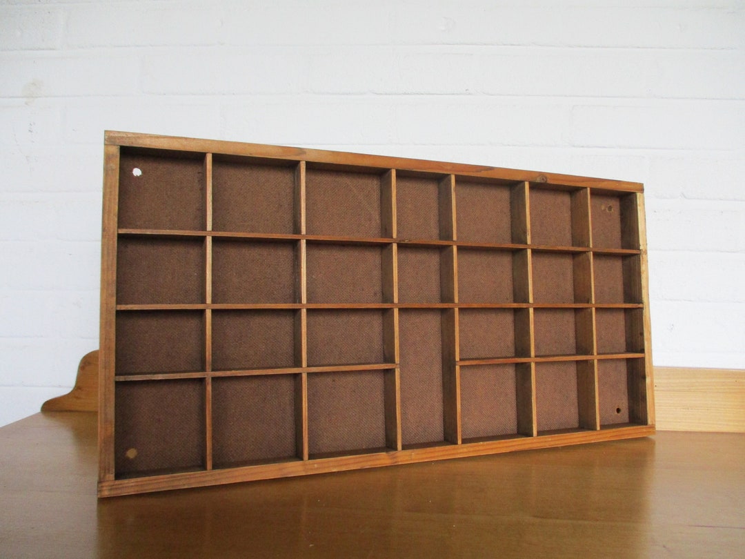 Vintage Wooden Shadow Box Knick Knack Storage Mid Century Etsy