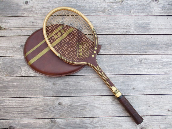 RAQUETTE DE TENNIS vintage bois INTERSPORT avec housse – inscription Barbara EUR 25,00 - FR