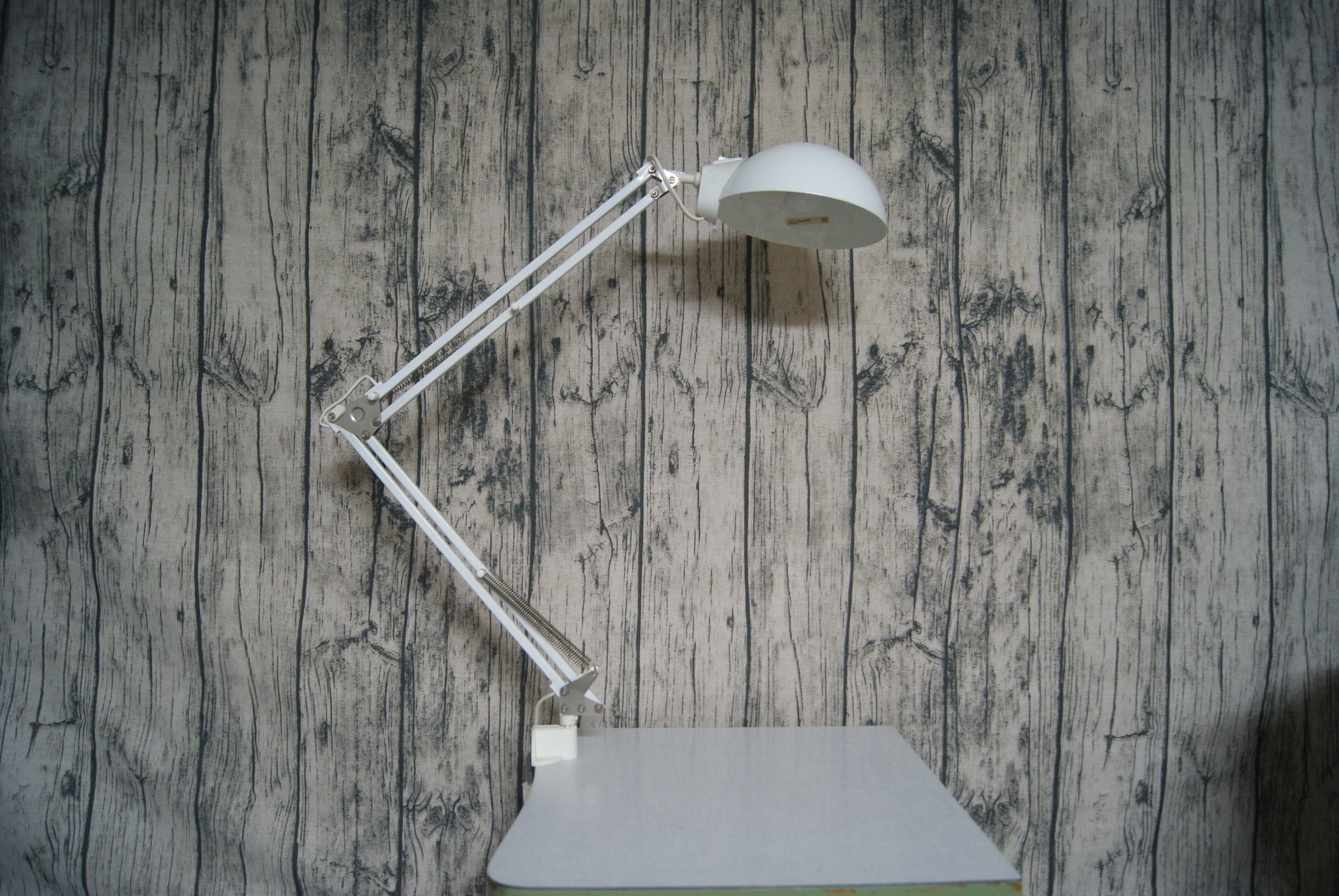 witte HEMA metalen bureaulamp - Etsy