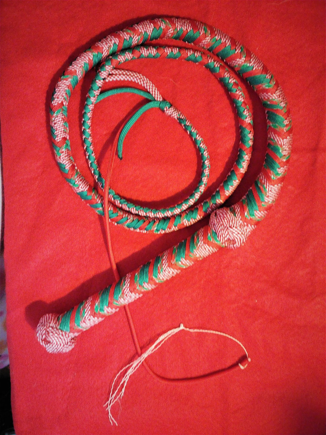 8 Fuß 12 Zöpfe Premium Paracord Nylon Schwerlast Maßgefertigt BULLWHIP