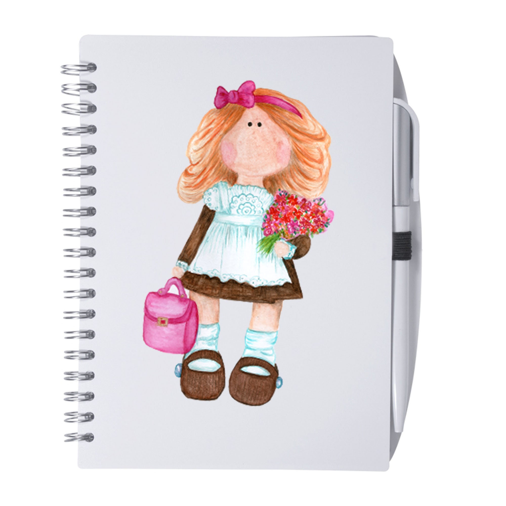 Watercolor doll clipart Teacher Watercolor Teacher clipart | Etsy