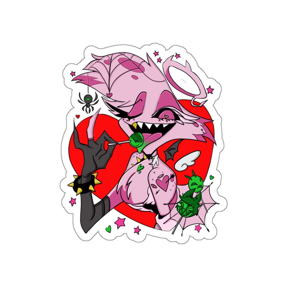 Angel Dust Hazbin Hotel Die-cut Stickers - Etsy