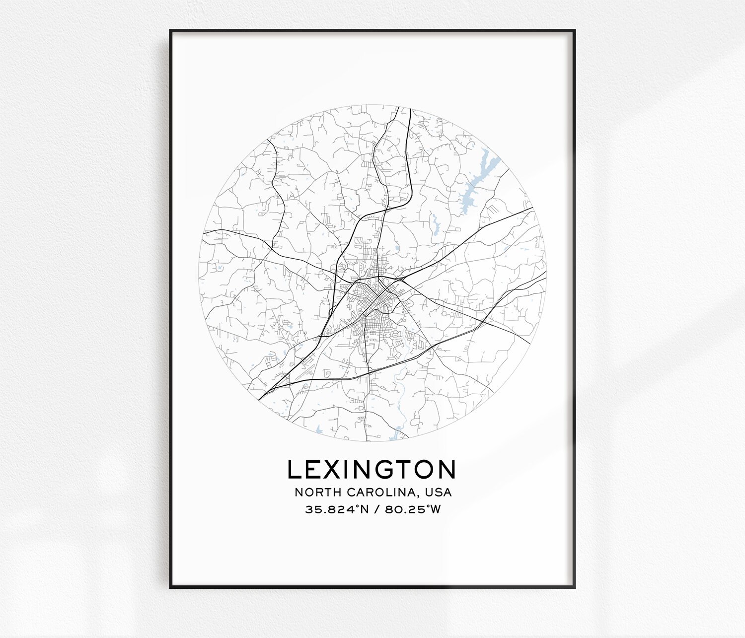 Lexington Map Print Digital Map Prints Printable Maps | Etsy
