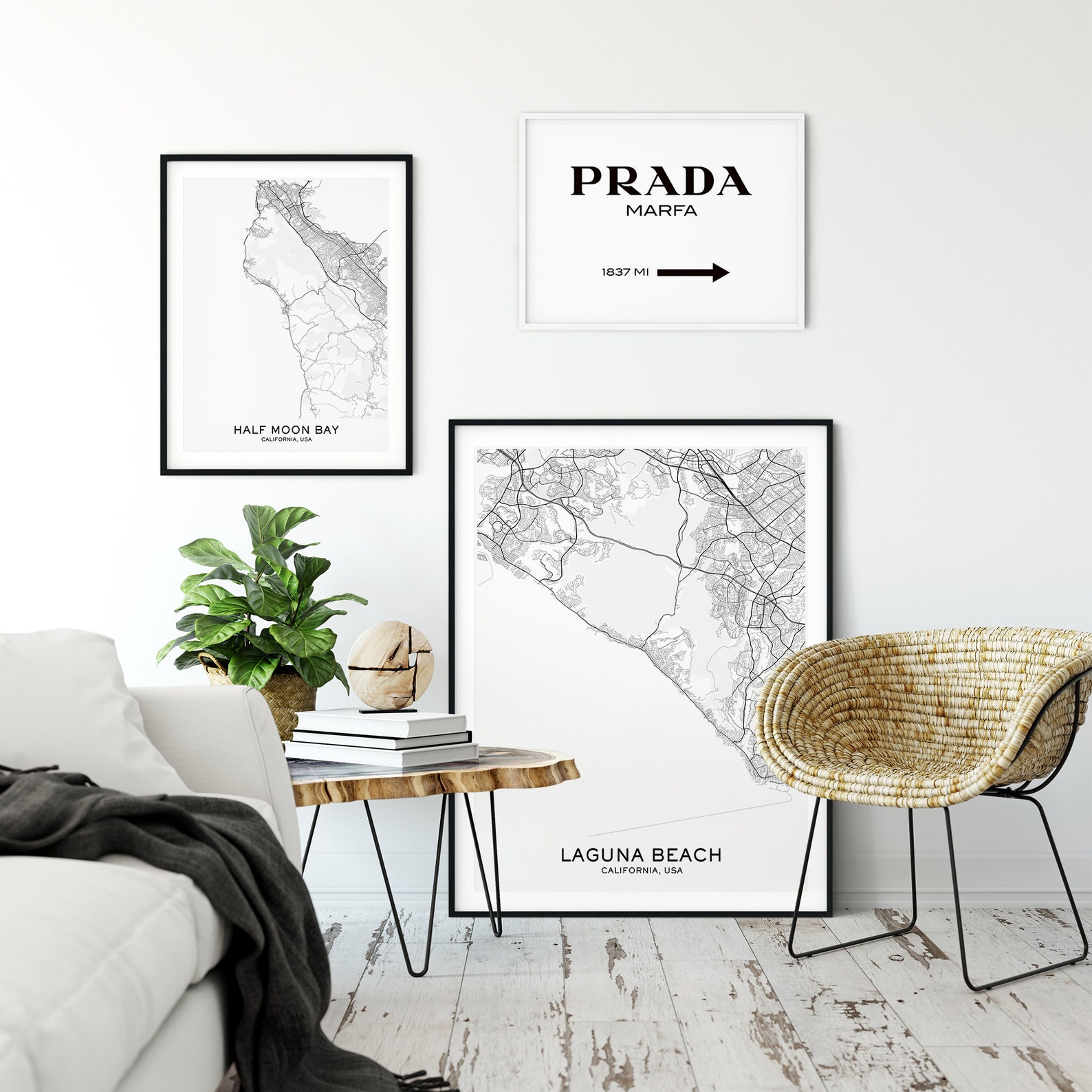 Laguna Beach Map Print City Map Prints Laguna Beach Map | Etsy