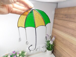 Parapluie Vintage Vitrail - Transparent, Motif Vitrail, Cadre Solide Métal/ABS - 100 Cm, Protection Pluie Et Vent - Idéal Cadeau Femme, Style Rétro
