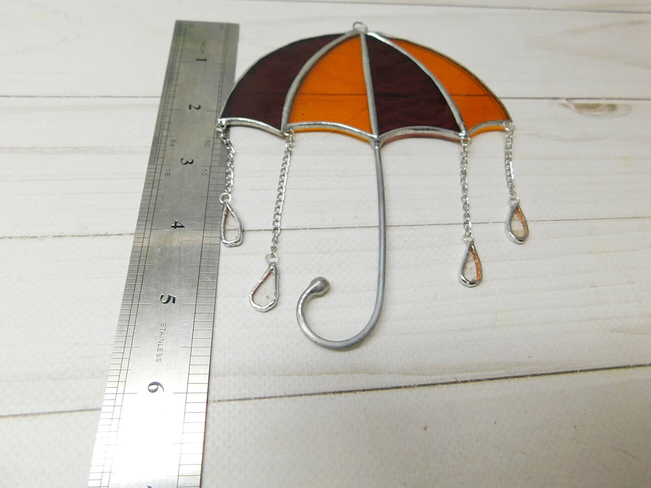Stained Glass Umbrella Modern Suncatcher Rain and Umbrella Etsy