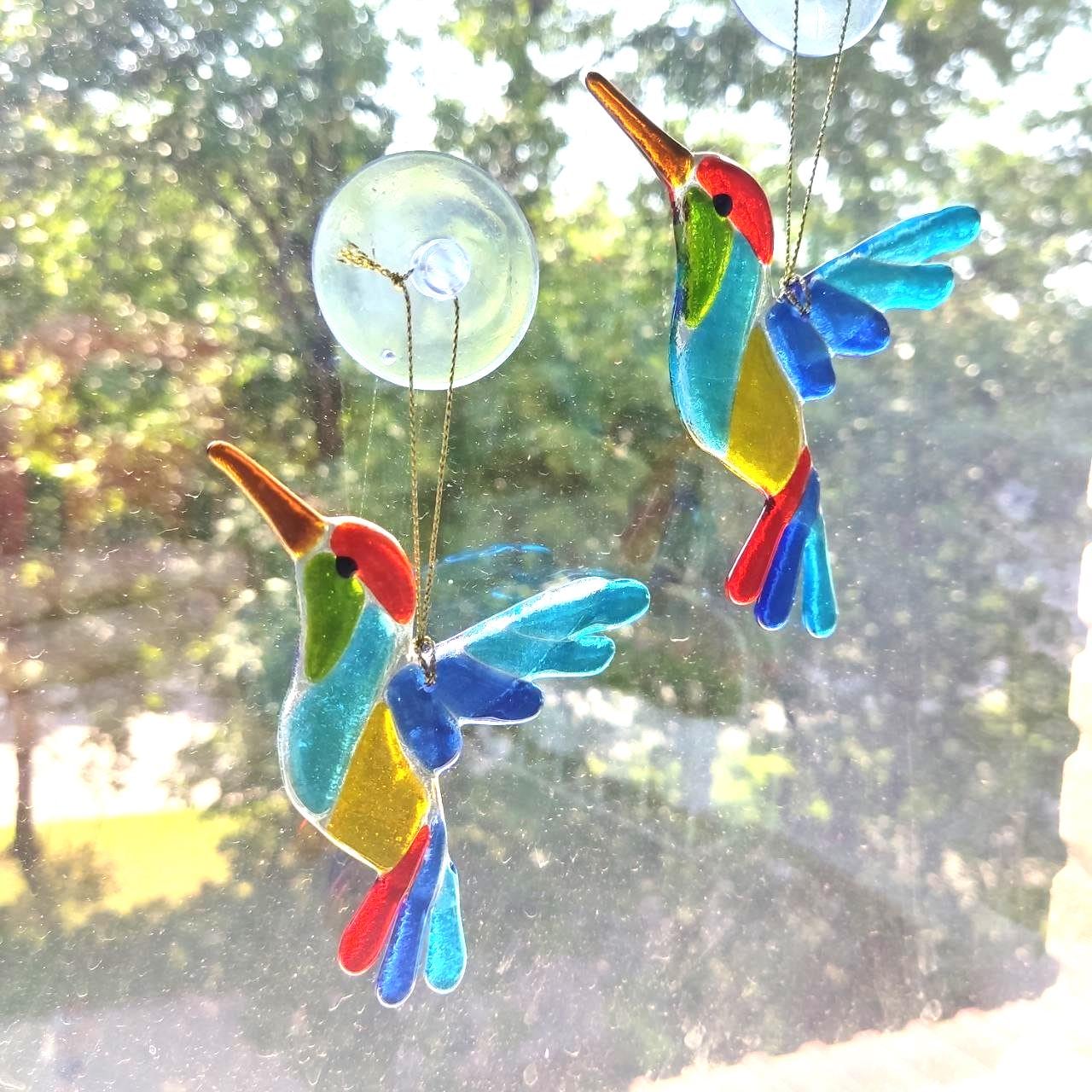 Attrape-Soleil Cristal Colibri - Décoration Fenêtre Prismes Arc-en-Ciel Pour Maison Et Jardin