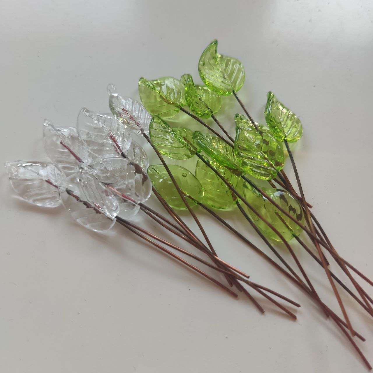 Glass Flower Stems-beautiful Lampwork Flowers 7 