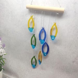 Glass fish fusing window pendant animal suncatcher home decor