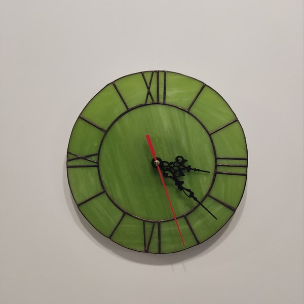 Stained Glass Clock Etsy