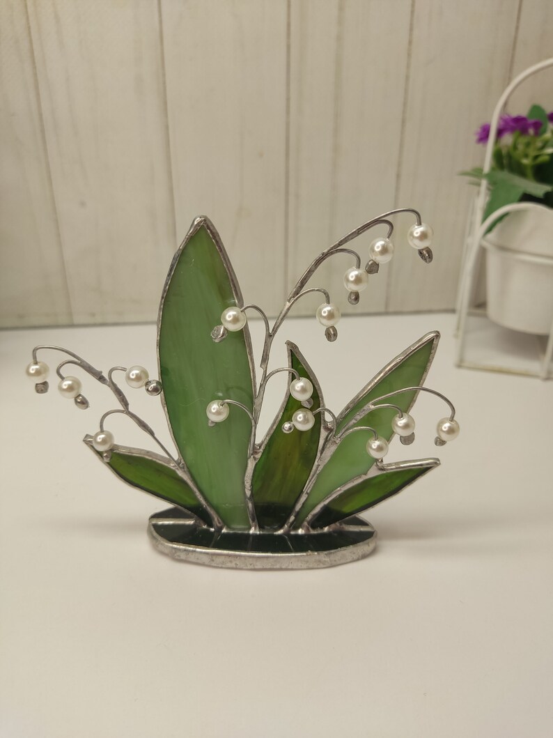 Stained Glass Lily of the Valley 3d Decor Floral Suncatcher Etsy