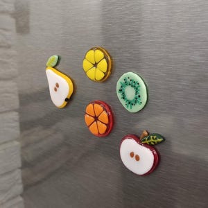 Glass magnets on the refrigerator, magnets fruits, plant magnet, stained glass magnet, handmade magnets, colorful magnets, kitchen magnets