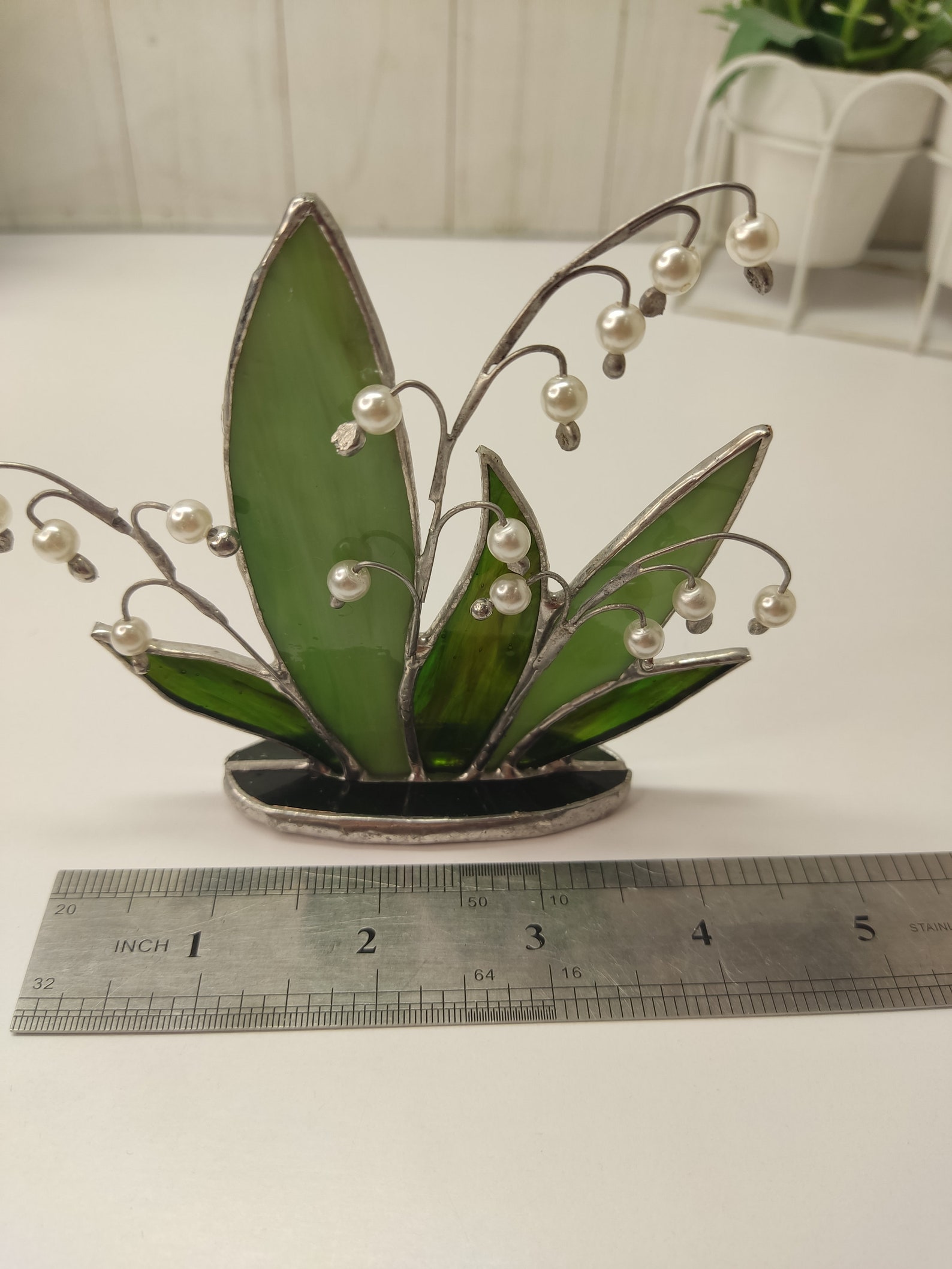 Stained Glass Lily of the Valley 3d Decor Floral Suncatcher Etsy