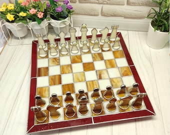 Swarovski Chess-set With Board - Luxury Case - Outer Box