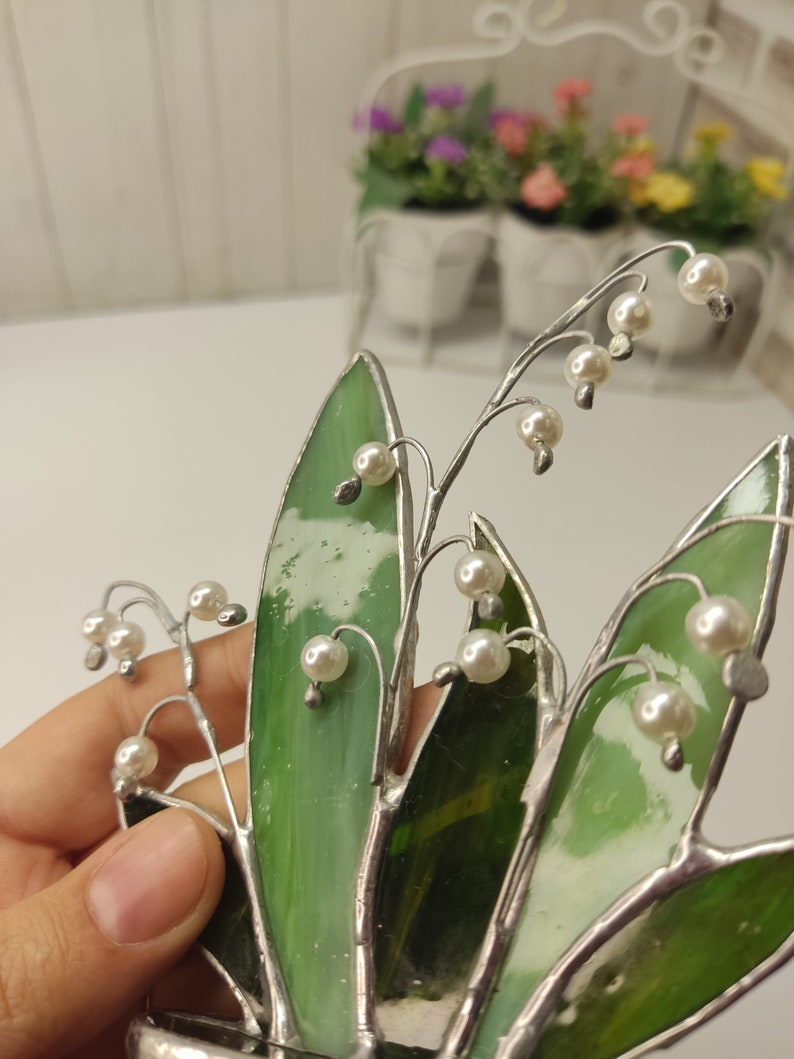 Stained Glass Lily of the Valley 3d Decor Floral Suncatcher - Etsy