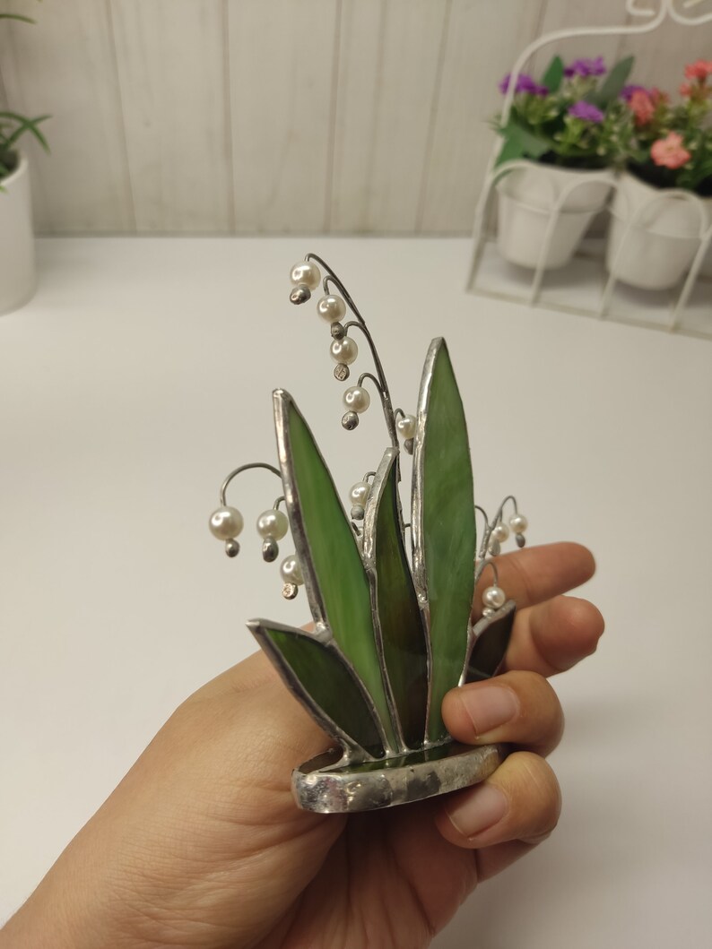 Stained Glass Lily of the Valley 3d Decor Floral Suncatcher Etsy