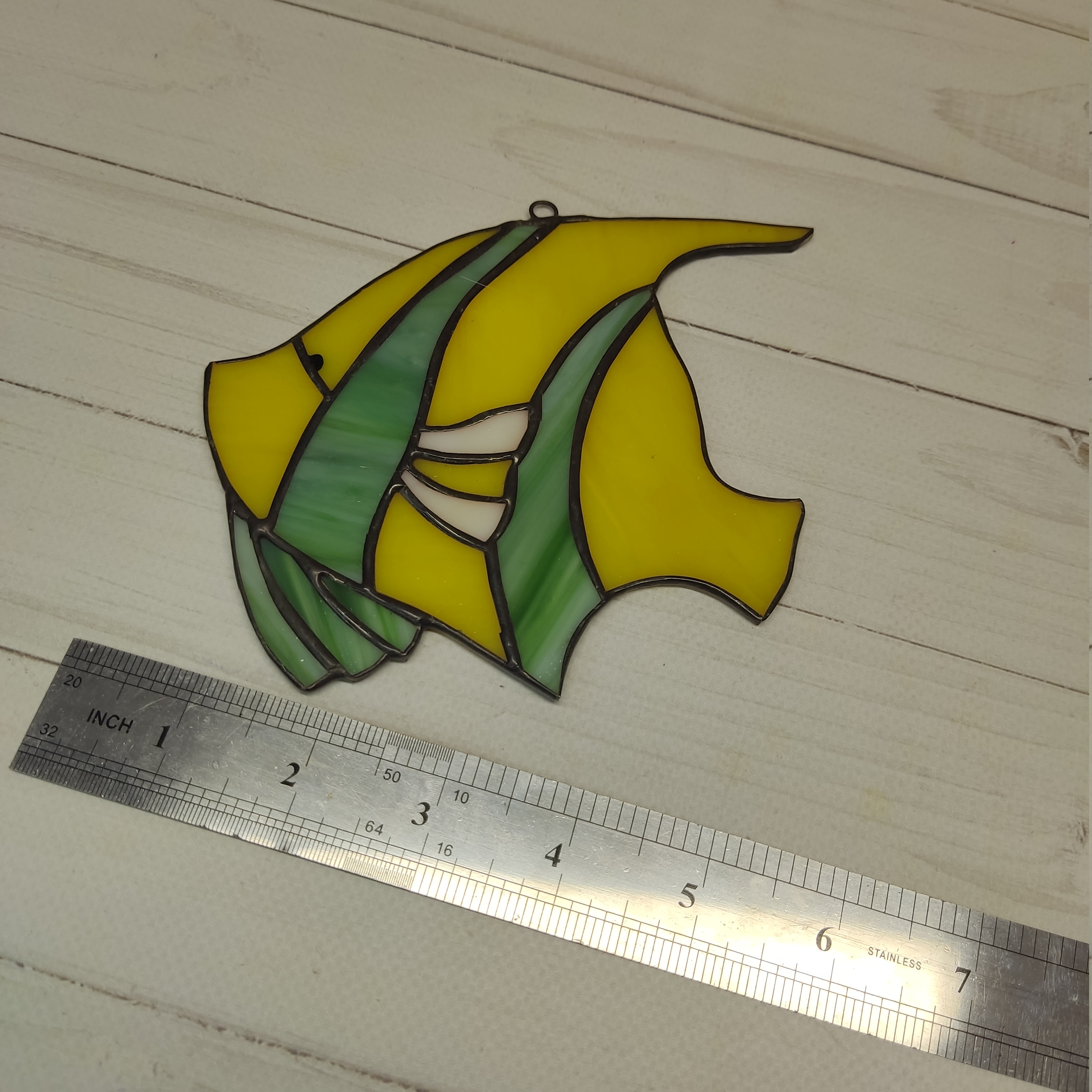 Stained Glass Fish Window or Wall Decor Color Glass Fish | Etsy