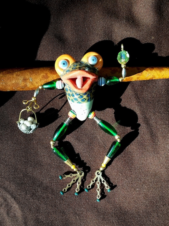 Artisan Frog Pin/Broach