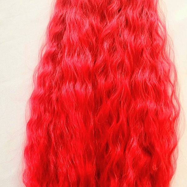 24"Super Bulk Human Hair Blend Wet and Wavy Braiding Hair- 2 Bundles- SAME DAY SHIPPING!-