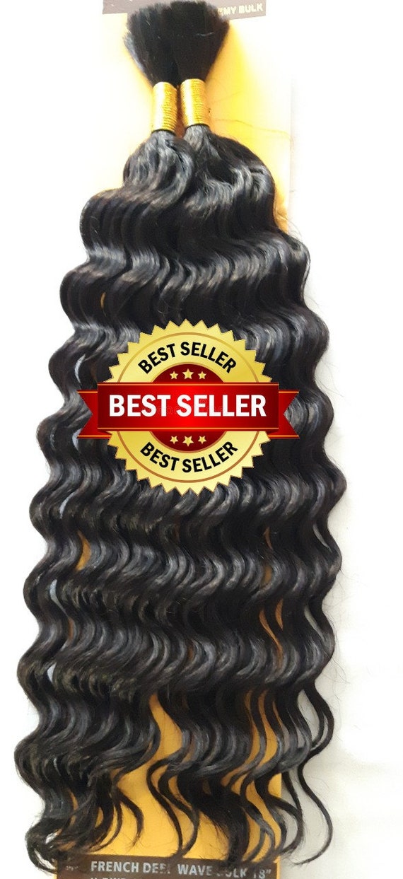 Top Quality Synthetic Deep Wave Braiding Micro Braids Bulk Hair 18 inch  Hair