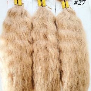 Braiding Hair: 3 Pack Deal 18 Human Hair Premium Quality Blend Super Bulk Braiding Hair, 6