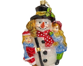 Huras Family Blown Christmas Ornament Glass Christmas Decoration For Christmas Tree. Hand made in Poland