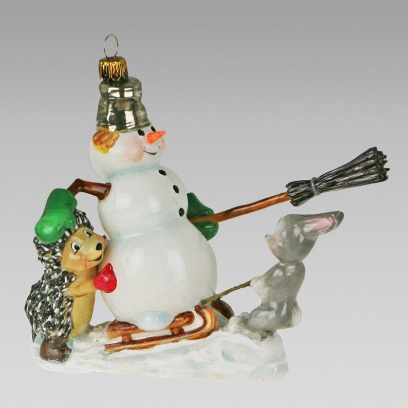 Komozja Family Blown Christmas Ornament Glass Christmas Decoration For Christmas Tree. Hand made in Poland image 1